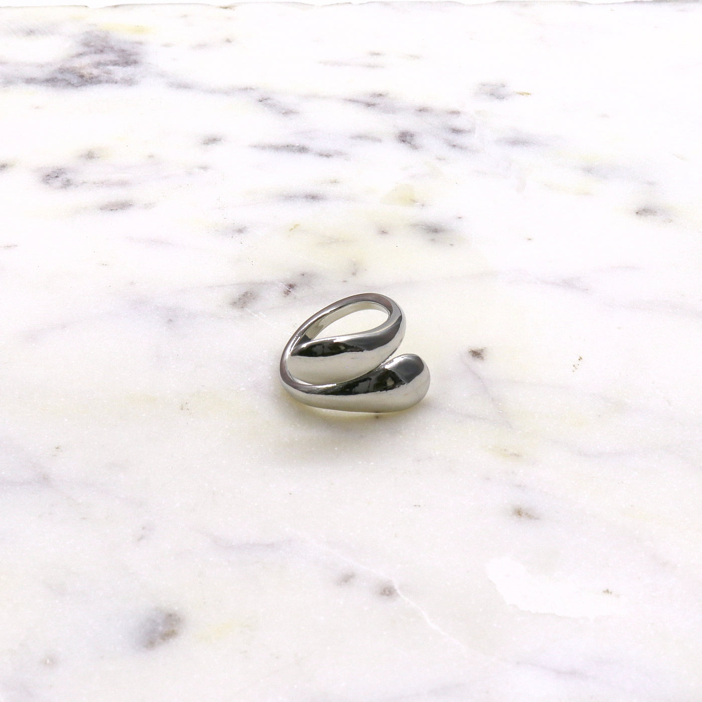 Tear Drop Silver ring